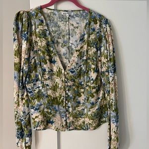 Reformation blouse floral size medium